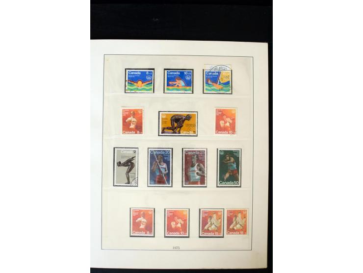 1855/1950, ungebrauchte und gestempelte Sammlung mit diversen bessereren Werten, dabei u.a. Canada Mi.-Nr. 2(2) und 5 gestemp