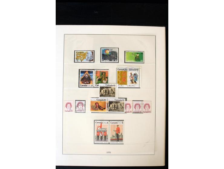 1855/1950, ungebrauchte und gestempelte Sammlung mit diversen bessereren Werten, dabei u.a. Canada Mi.-Nr. 2(2) und 5 gestemp