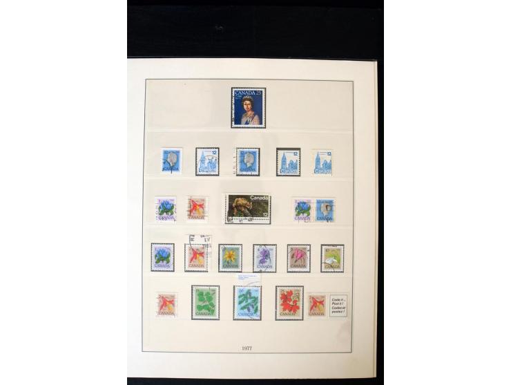 1855/1950, ungebrauchte und gestempelte Sammlung mit diversen bessereren Werten, dabei u.a. Canada Mi.-Nr. 2(2) und 5 gestemp