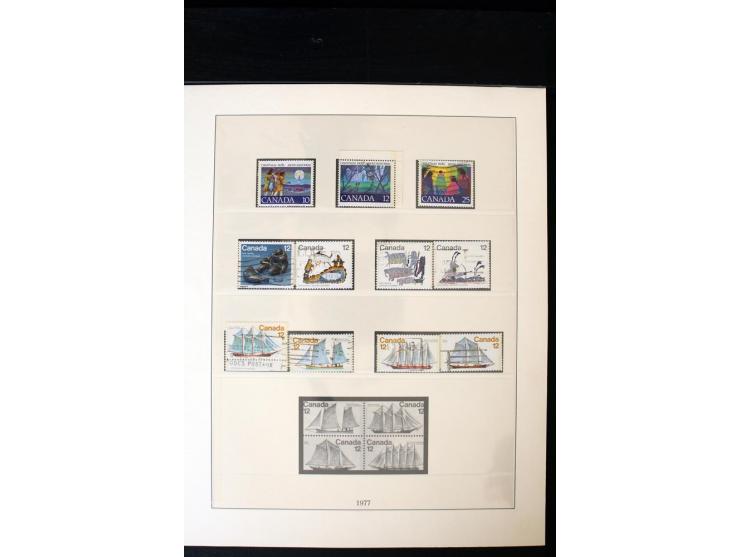 1855/1950, ungebrauchte und gestempelte Sammlung mit diversen bessereren Werten, dabei u.a. Canada Mi.-Nr. 2(2) und 5 gestemp