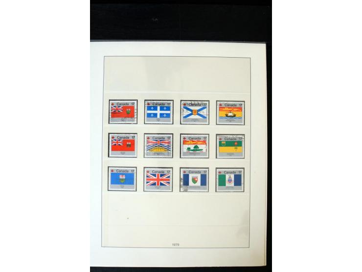 1855/1950, ungebrauchte und gestempelte Sammlung mit diversen bessereren Werten, dabei u.a. Canada Mi.-Nr. 2(2) und 5 gestemp
