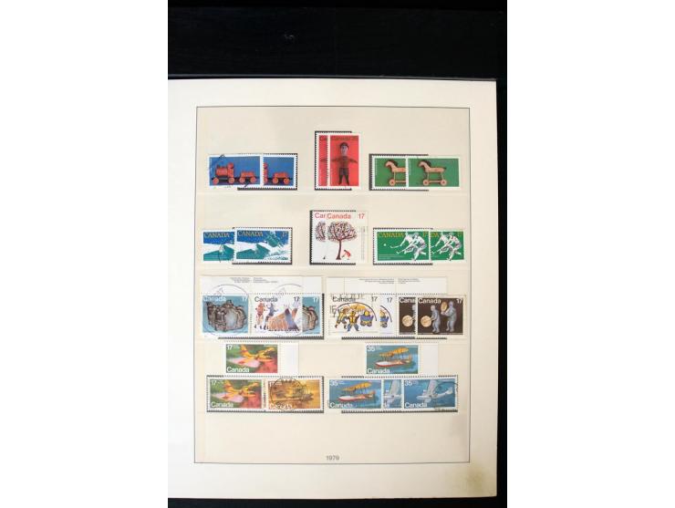 1855/1950, ungebrauchte und gestempelte Sammlung mit diversen bessereren Werten, dabei u.a. Canada Mi.-Nr. 2(2) und 5 gestemp