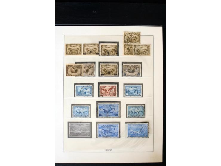 1855/1950, ungebrauchte und gestempelte Sammlung mit diversen bessereren Werten, dabei u.a. Canada Mi.-Nr. 2(2) und 5 gestemp
