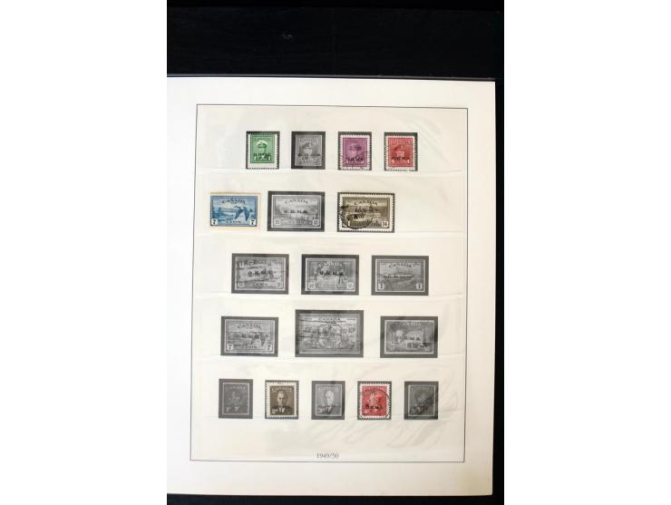 1855/1950, ungebrauchte und gestempelte Sammlung mit diversen bessereren Werten, dabei u.a. Canada Mi.-Nr. 2(2) und 5 gestemp