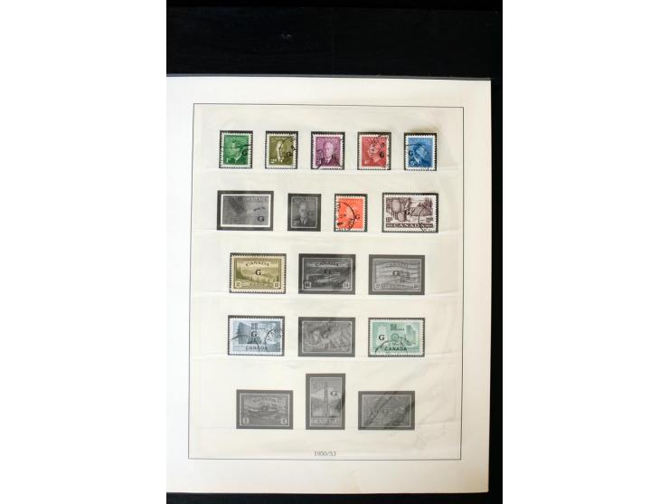 1855/1950, ungebrauchte und gestempelte Sammlung mit diversen bessereren Werten, dabei u.a. Canada Mi.-Nr. 2(2) und 5 gestemp