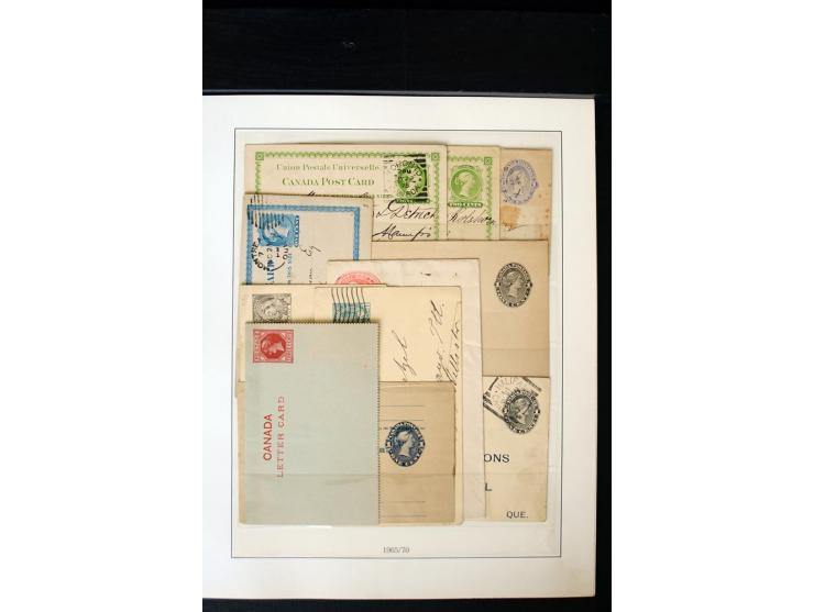 1855/1950, ungebrauchte und gestempelte Sammlung mit diversen bessereren Werten, dabei u.a. Canada Mi.-Nr. 2(2) und 5 gestemp