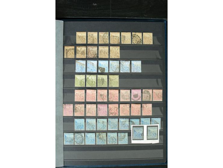 1853/98, gestempelte Sammlung mit über 90 Kap-Dreiecken, außerdem einige Ganzsachen, Erhaltung von fehlerhaft bis einwandfrei