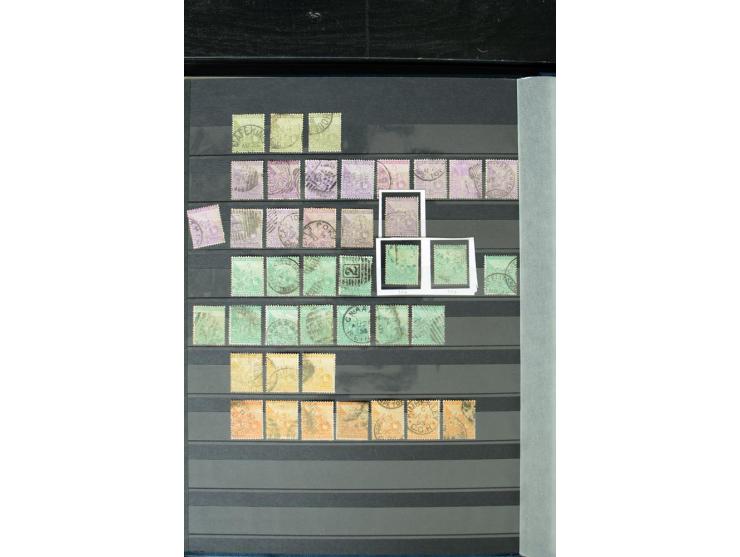 1853/98, gestempelte Sammlung mit über 90 Kap-Dreiecken, außerdem einige Ganzsachen, Erhaltung von fehlerhaft bis einwandfrei