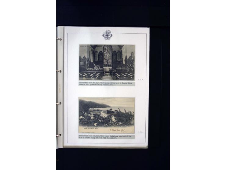 1859/1935, Austellungssammlung auf über 50 Seiten, beginnend mit schönem Teil Mauritius auf den Seychellen gebraucht, dabei 1