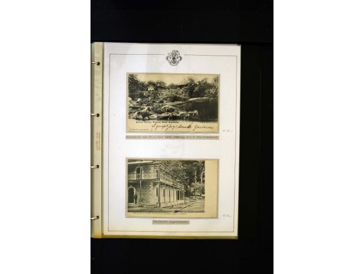 1859/1935, Austellungssammlung auf über 50 Seiten, beginnend mit schönem Teil Mauritius auf den Seychellen gebraucht, dabei 1