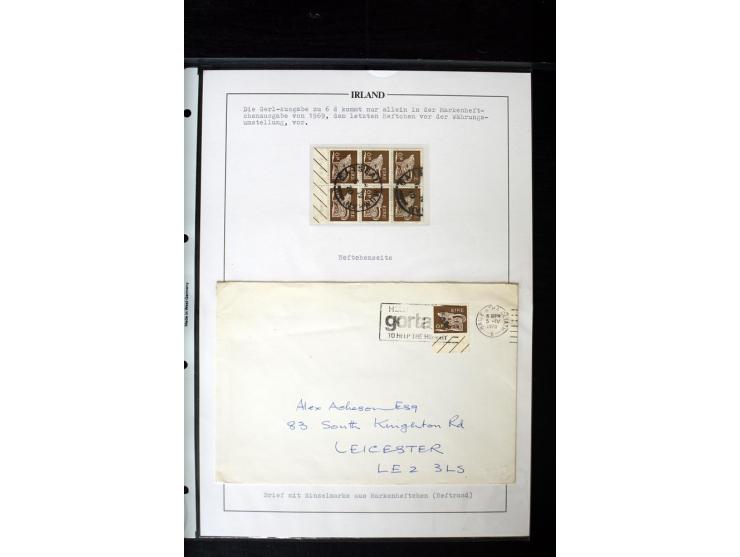 1931/70, Booklet stamps, a valuable specialised used collection on leaves, incl. 1d "Se" wmk. with Slogan labels "Get! a/Tele