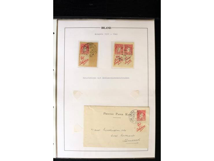 1931/70, Booklet stamps, a valuable specialised used collection on leaves, incl. 1d "Se" wmk. with Slogan labels "Get! a/Tele