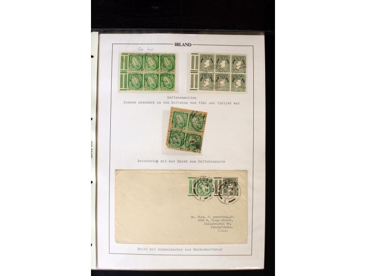 1931/70, Booklet stamps, a valuable specialised used collection on leaves, incl. 1d "Se" wmk. with Slogan labels "Get! a/Tele