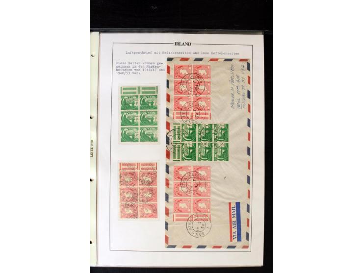 1931/70, Booklet stamps, a valuable specialised used collection on leaves, incl. 1d "Se" wmk. with Slogan labels "Get! a/Tele