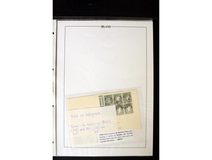 1931/70, Booklet stamps, a valuable specialised used collection on leaves, incl. 1d "Se" wmk. with Slogan labels "Get! a/Tele