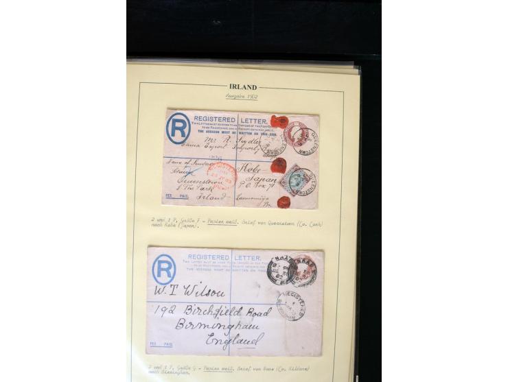1840/1922, Ireland (GB used in Ireland), extensive specialized collection of GB Postal Stationery used in Ireland up to the T