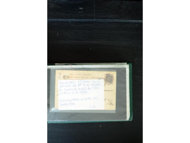 1840/1922, Ireland (GB used in Ireland), extensive specialized collection of GB Postal Stationery used in Ireland up to the T