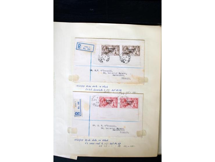 1922/60, 66 philatelistische Briefe der Aufdruckausgaben, oft R-Briefe, teils 4er-Block-Frankaturen; dabei auch16 'Sea horses