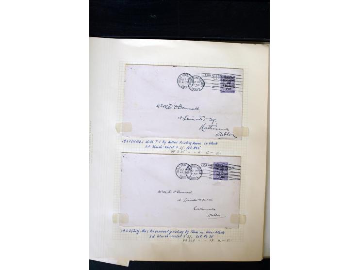 1922/60, 66 philatelistische Briefe der Aufdruckausgaben, oft R-Briefe, teils 4er-Block-Frankaturen; dabei auch16 'Sea horses