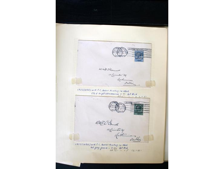 1922/60, 66 philatelistische Briefe der Aufdruckausgaben, oft R-Briefe, teils 4er-Block-Frankaturen; dabei auch16 'Sea horses