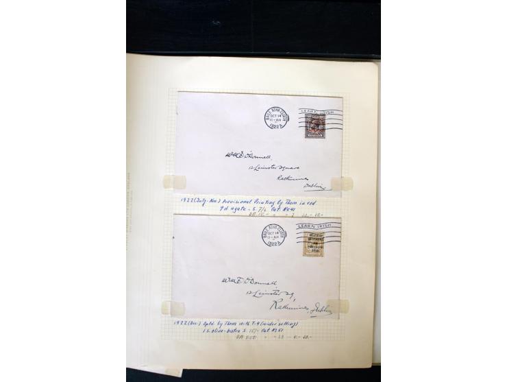 1922/60, 66 philatelistische Briefe der Aufdruckausgaben, oft R-Briefe, teils 4er-Block-Frankaturen; dabei auch16 'Sea horses