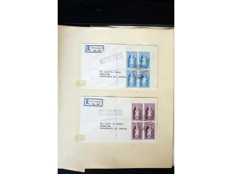 1922/60, 66 philatelistische Briefe der Aufdruckausgaben, oft R-Briefe, teils 4er-Block-Frankaturen; dabei auch16 'Sea horses