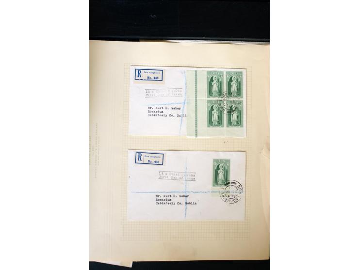 1922/60, 66 philatelistische Briefe der Aufdruckausgaben, oft R-Briefe, teils 4er-Block-Frankaturen; dabei auch16 'Sea horses