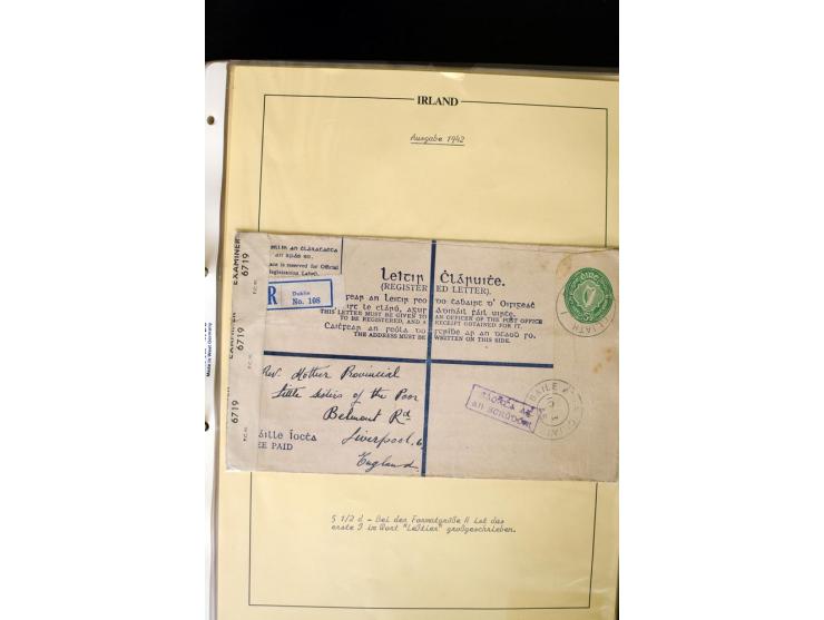 1924/94 Exhibition specialized collection of used Registered Envelopes incl. 5d emerald green Format F and G, 5d olive F and 