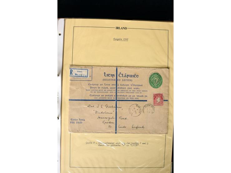 1924/94 Exhibition specialized collection of used Registered Envelopes incl. 5d emerald green Format F and G, 5d olive F and 