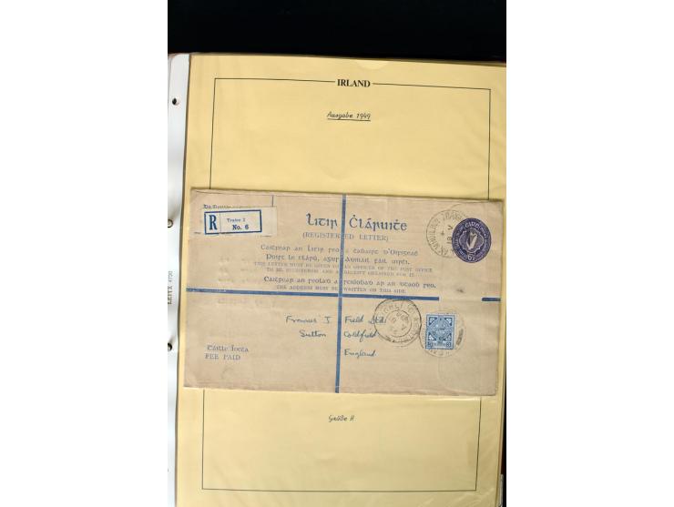 1924/94 Exhibition specialized collection of used Registered Envelopes incl. 5d emerald green Format F and G, 5d olive F and 