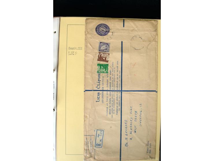 1924/94 Exhibition specialized collection of used Registered Envelopes incl. 5d emerald green Format F and G, 5d olive F and 