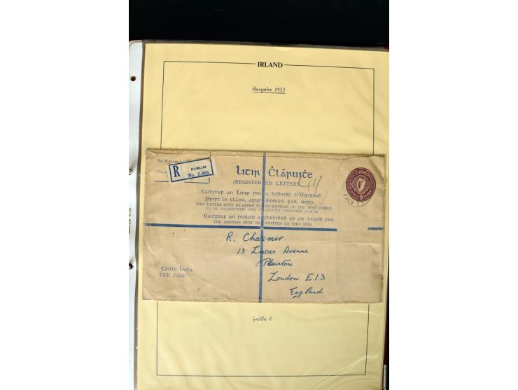 1924/94 Exhibition specialized collection of used Registered Envelopes incl. 5d emerald green Format F and G, 5d olive F and 