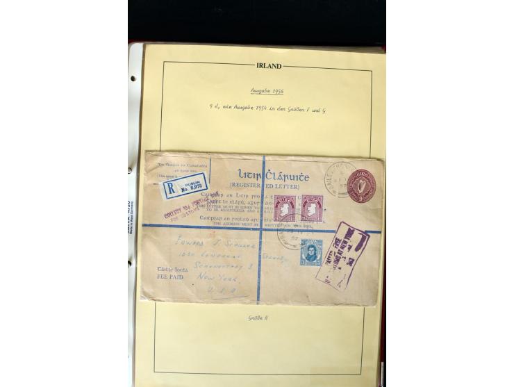 1924/94 Exhibition specialized collection of used Registered Envelopes incl. 5d emerald green Format F and G, 5d olive F and 