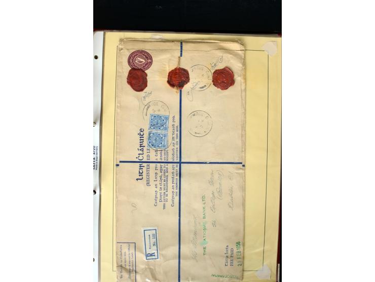 1924/94 Exhibition specialized collection of used Registered Envelopes incl. 5d emerald green Format F and G, 5d olive F and 