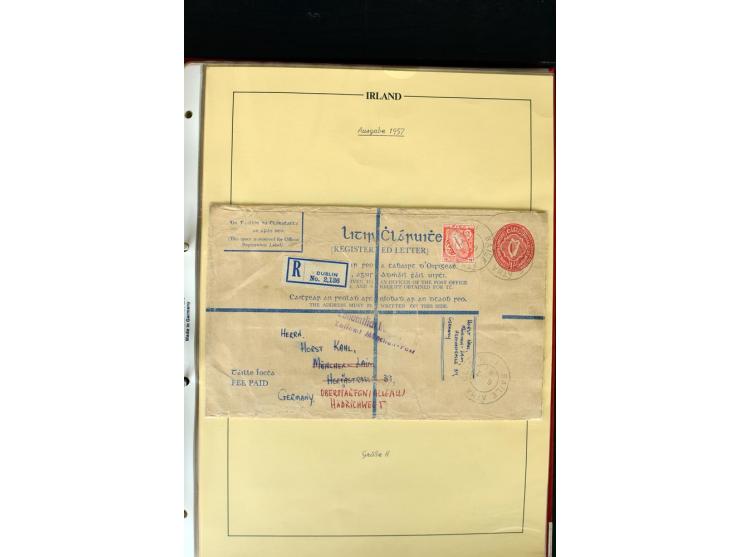 1924/94 Exhibition specialized collection of used Registered Envelopes incl. 5d emerald green Format F and G, 5d olive F and 