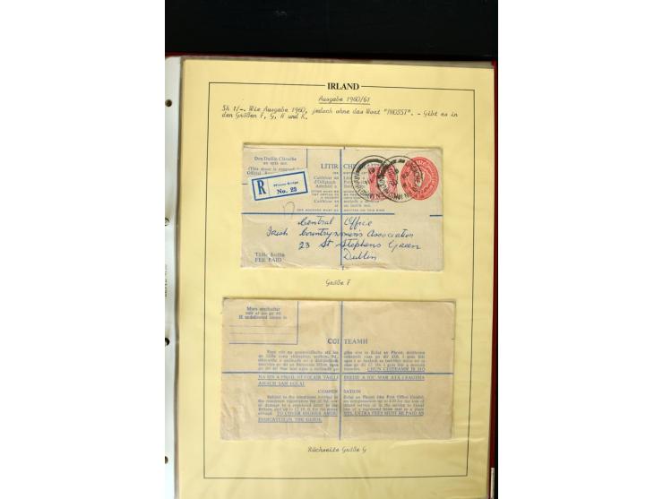 1924/94 Exhibition specialized collection of used Registered Envelopes incl. 5d emerald green Format F and G, 5d olive F and 