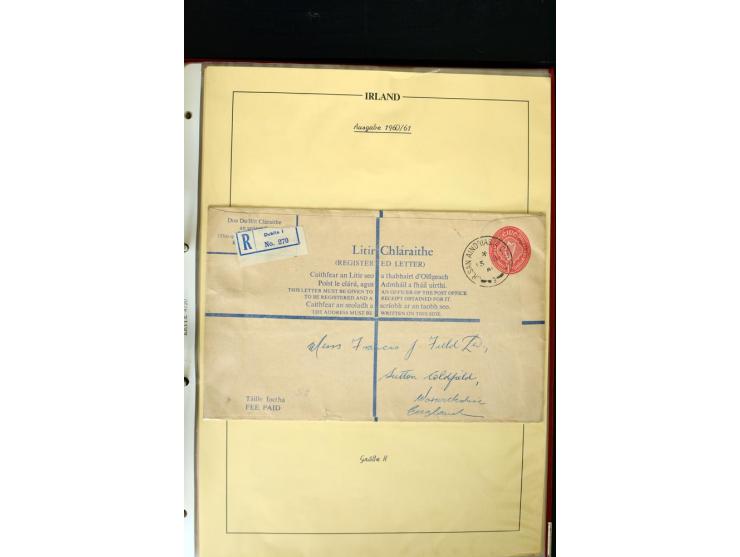 1924/94 Exhibition specialized collection of used Registered Envelopes incl. 5d emerald green Format F and G, 5d olive F and 