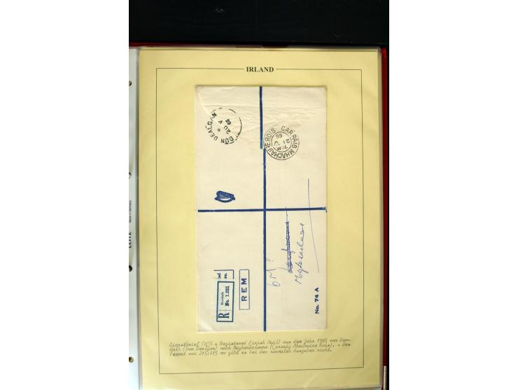 1924/94 Exhibition specialized collection of used Registered Envelopes incl. 5d emerald green Format F and G, 5d olive F and 