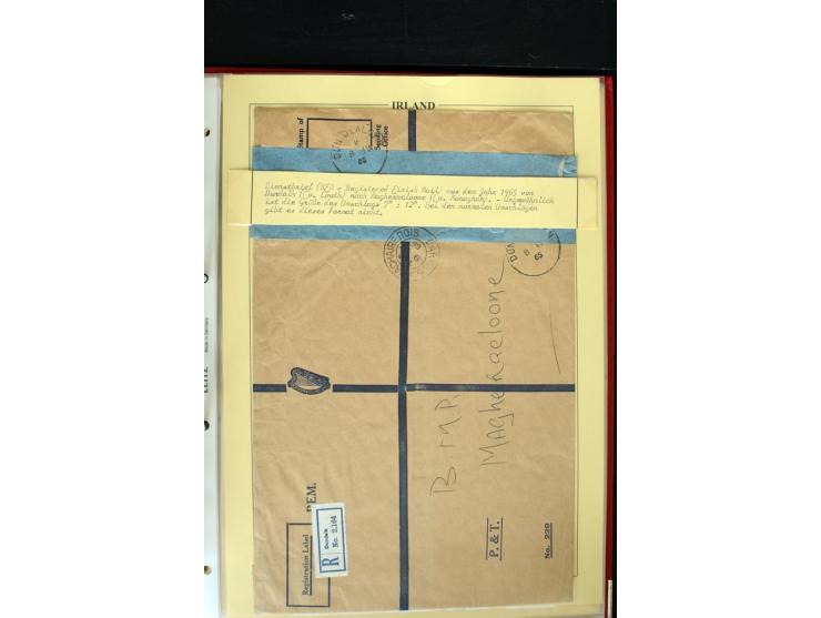 1924/94 Exhibition specialized collection of used Registered Envelopes incl. 5d emerald green Format F and G, 5d olive F and 
