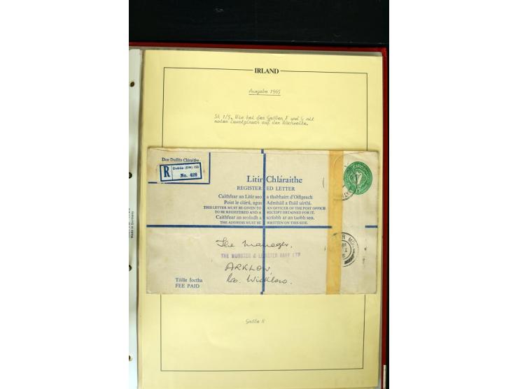 1924/94 Exhibition specialized collection of used Registered Envelopes incl. 5d emerald green Format F and G, 5d olive F and 