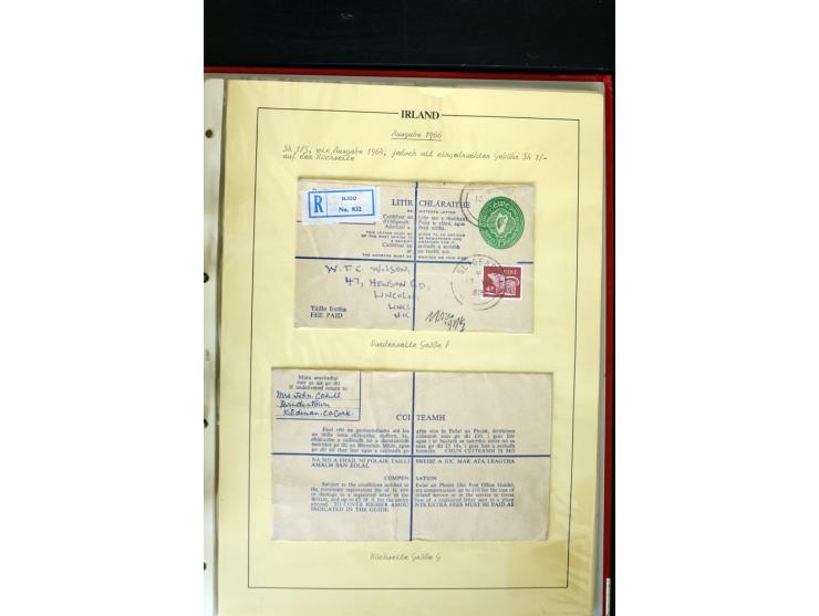 1924/94 Exhibition specialized collection of used Registered Envelopes incl. 5d emerald green Format F and G, 5d olive F and 