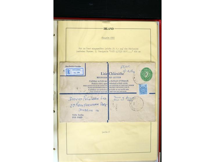 1924/94 Exhibition specialized collection of used Registered Envelopes incl. 5d emerald green Format F and G, 5d olive F and 