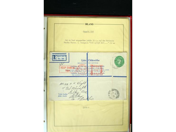 1924/94 Exhibition specialized collection of used Registered Envelopes incl. 5d emerald green Format F and G, 5d olive F and 