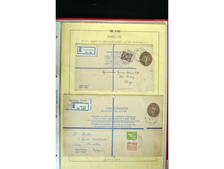 1924/94 Exhibition specialized collection of used Registered Envelopes incl. 5d emerald green Format F and G, 5d olive F and 