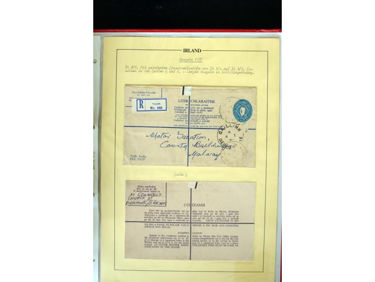 1924/94 Exhibition specialized collection of used Registered Envelopes incl. 5d emerald green Format F and G, 5d olive F and 