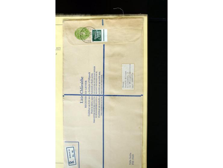 1924/94 Exhibition specialized collection of used Registered Envelopes incl. 5d emerald green Format F and G, 5d olive F and 