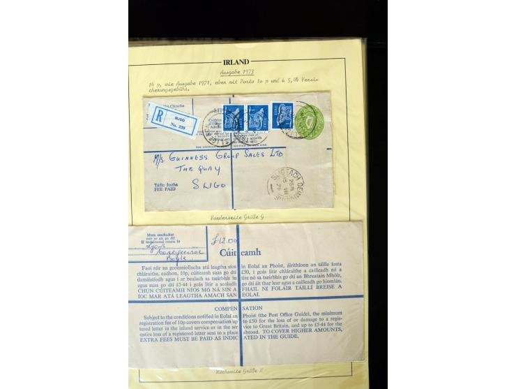 1924/94 Exhibition specialized collection of used Registered Envelopes incl. 5d emerald green Format F and G, 5d olive F and 