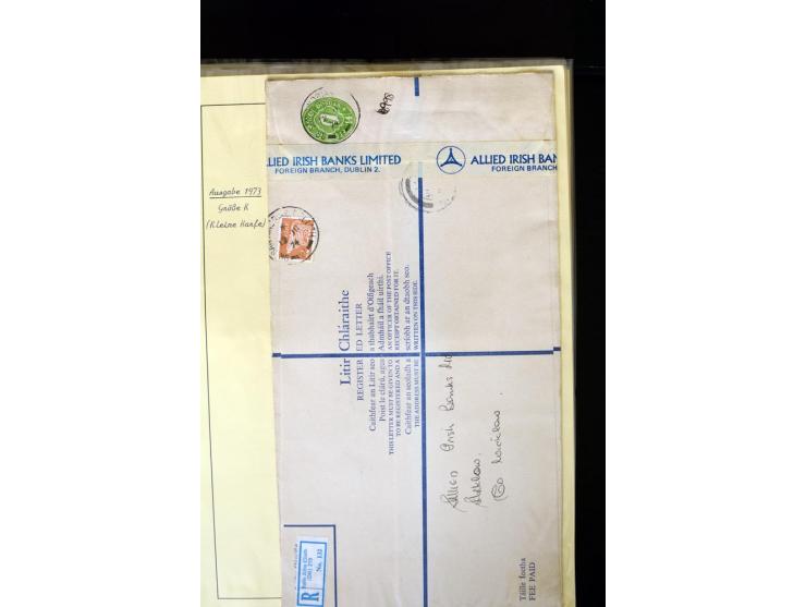 1924/94 Exhibition specialized collection of used Registered Envelopes incl. 5d emerald green Format F and G, 5d olive F and 