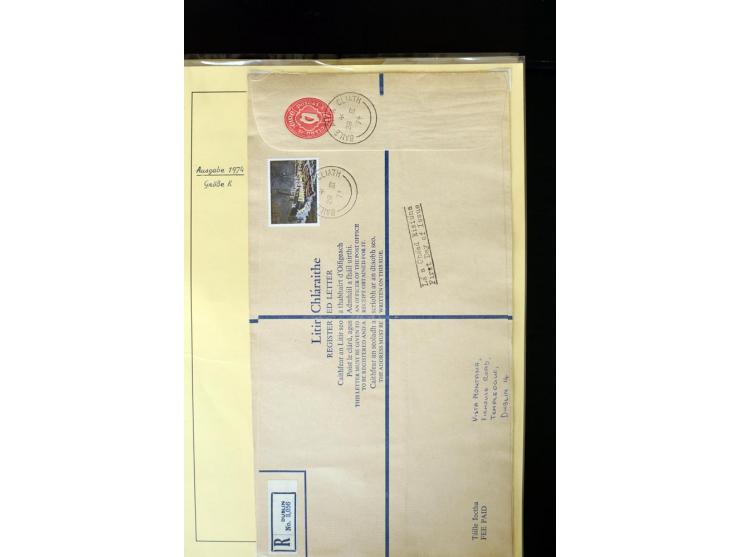 1924/94 Exhibition specialized collection of used Registered Envelopes incl. 5d emerald green Format F and G, 5d olive F and 
