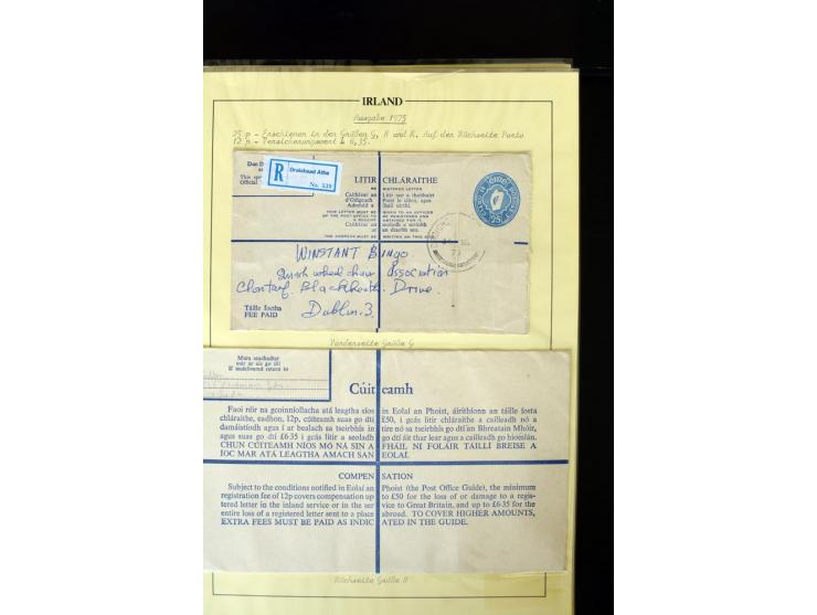 1924/94 Exhibition specialized collection of used Registered Envelopes incl. 5d emerald green Format F and G, 5d olive F and 